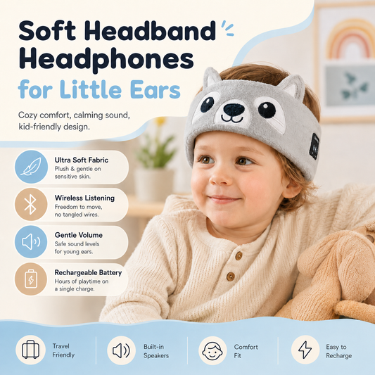 Kids’ Soft Wireless Listening Headband